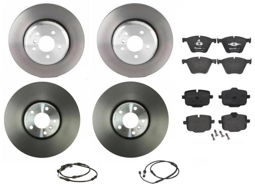 BMW Brembo Brake Kit - Pads &  Rotors Front and Rear (374mm/370mm) (Low-Met) 34356791962 - Brembo 1633477KIT